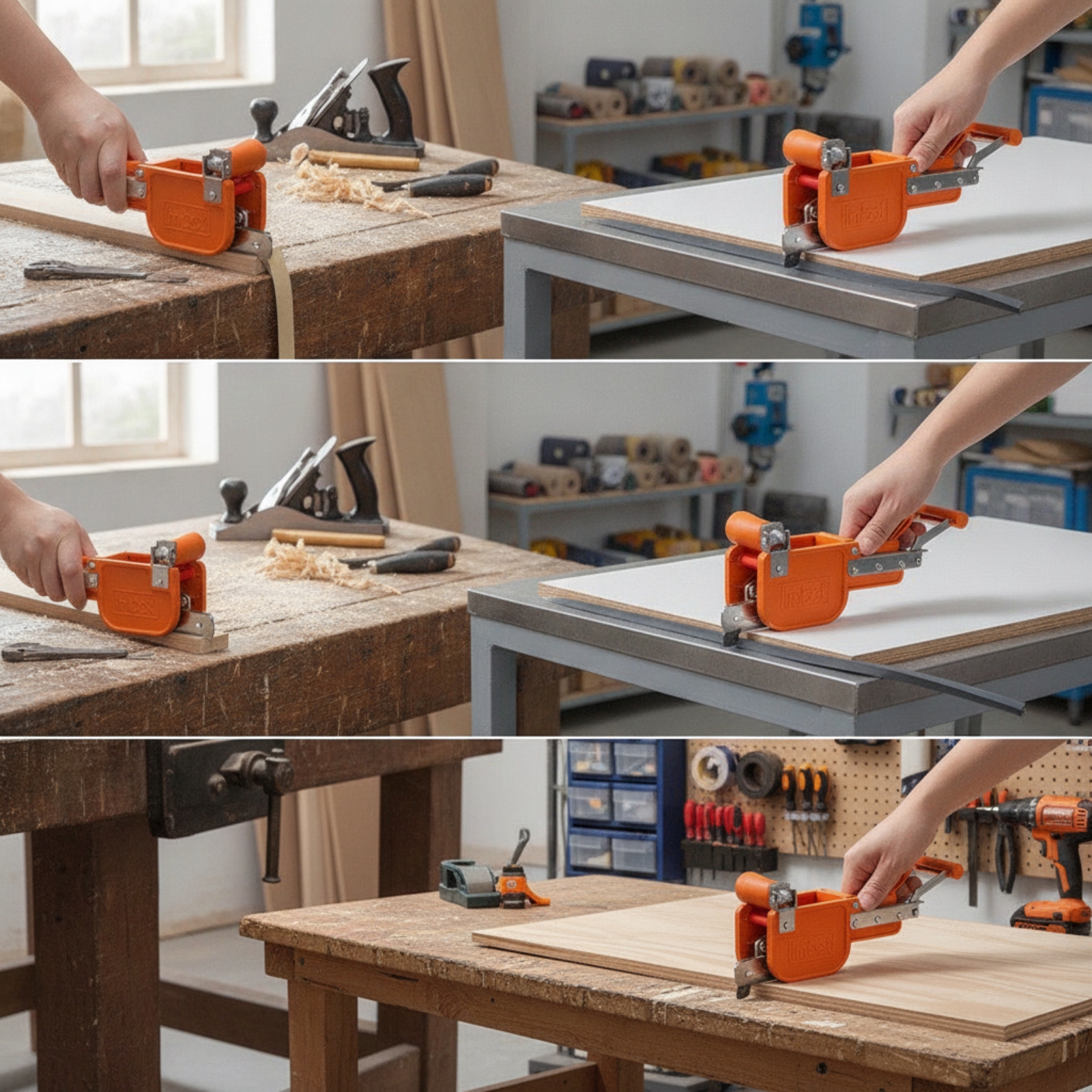 Woodworking Edge - Outil de découpe ergonomique pour bordure