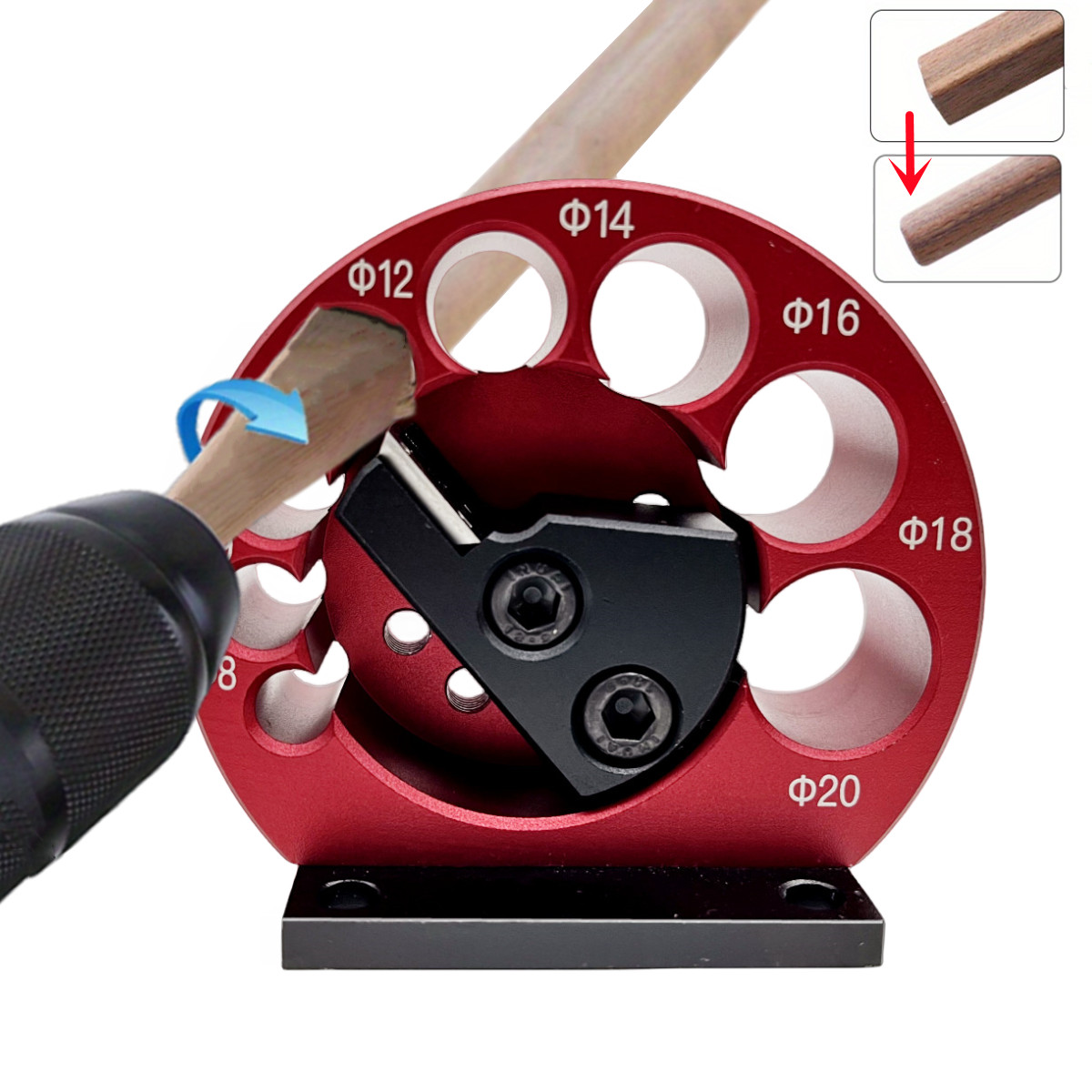 Woodworking Or Woodworking - Perceuse électrique réglable, 8 trous, gabarit