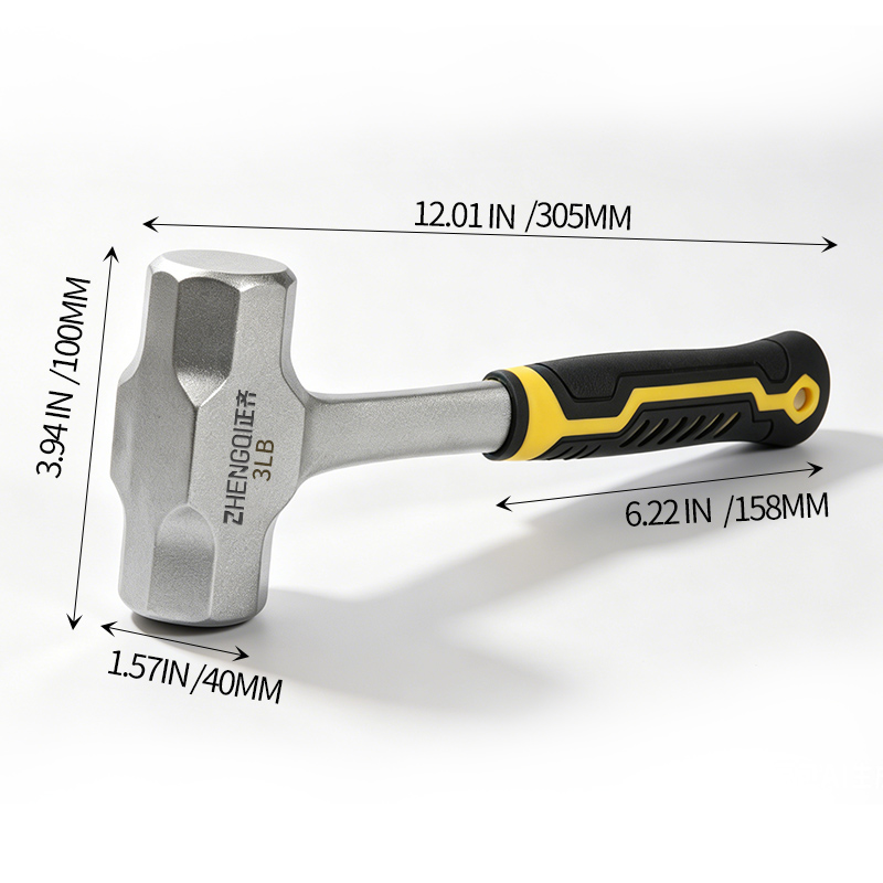 Woodworking For Engineers - Marteau octogonal robuste en acier forgé