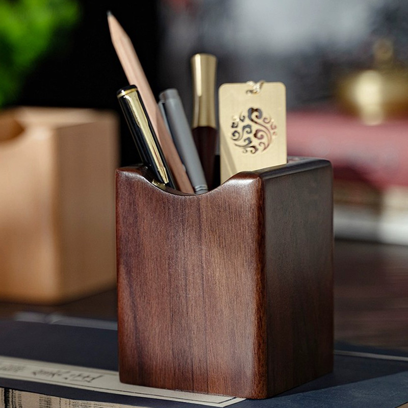 Woodworking School - Porte-stylo en noyer naturel, mallette de