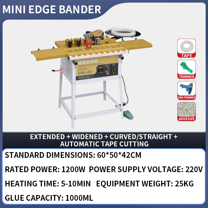 Mini-colleuse de chants DW-60, - Woodworking Edge avis et prix