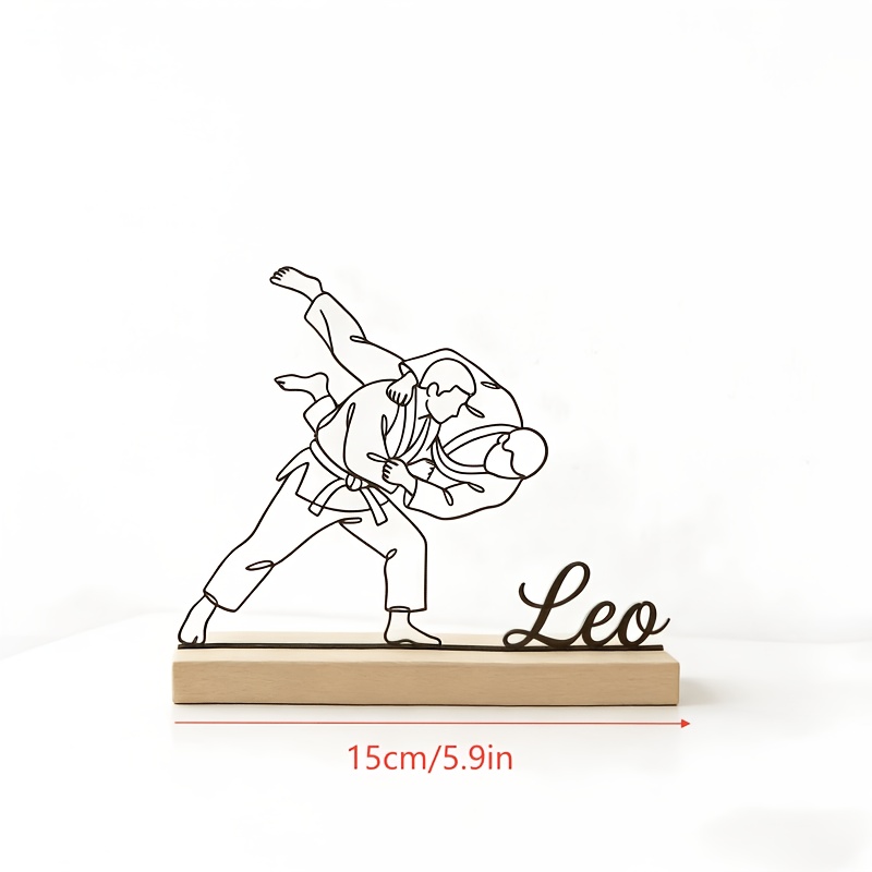 Statue d'arts martiaux de judo - Woodworking Laser avis et prix