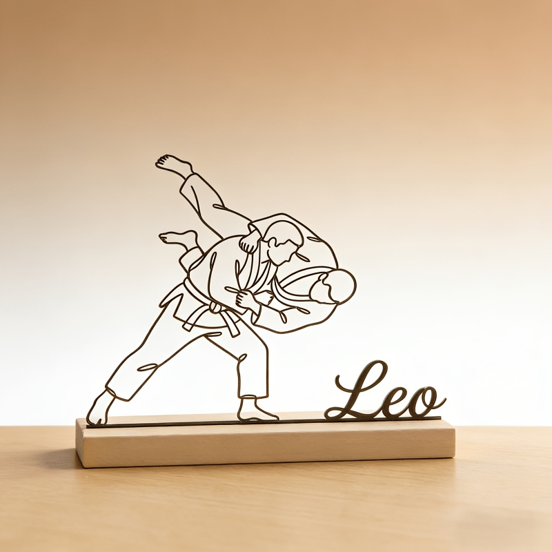 Statue d'arts martiaux de judo - Woodworking Laser avis et prix
