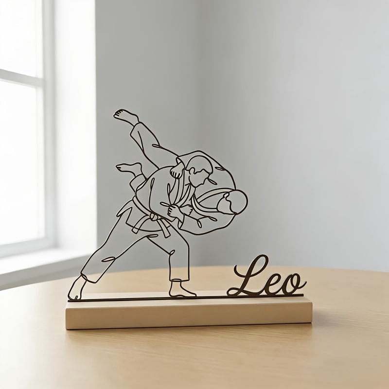 Statue d'arts martiaux de judo - Woodworking Laser avis et prix