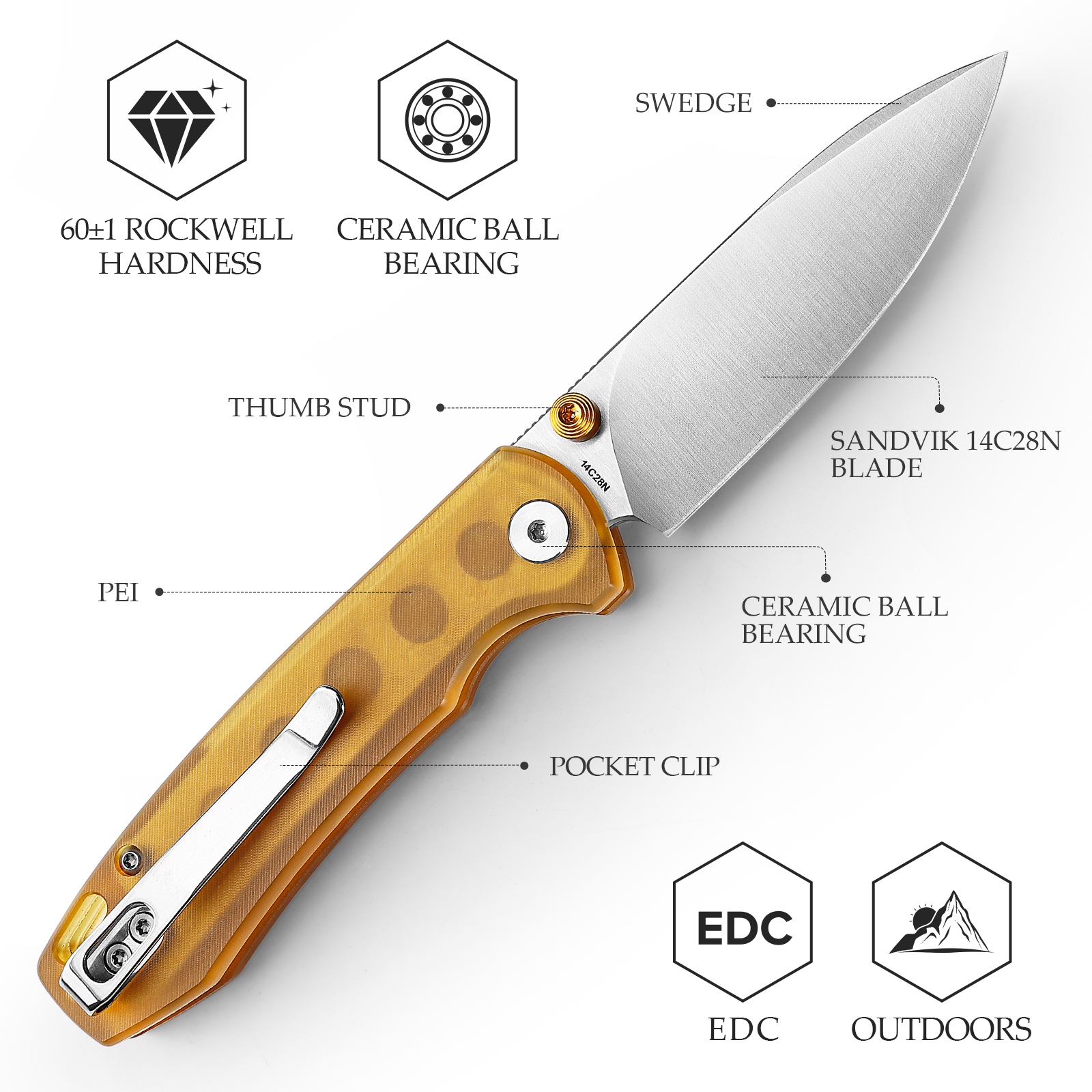 Couteau de poche TRIVISA Drago - Woodworking Gifts For Men avis et prix