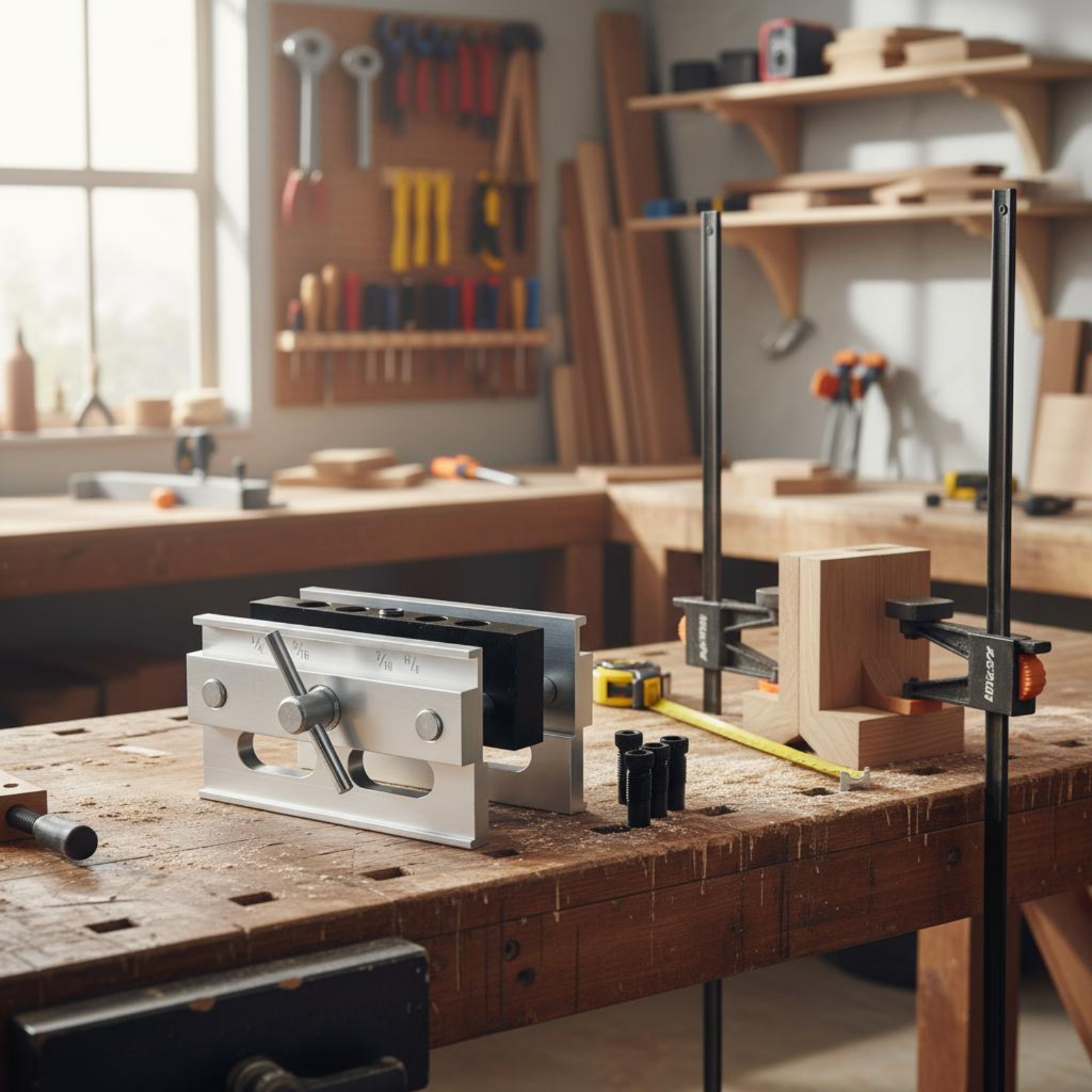Gabarit de perçage auto-centra - Woodworking Joinery avis et prix