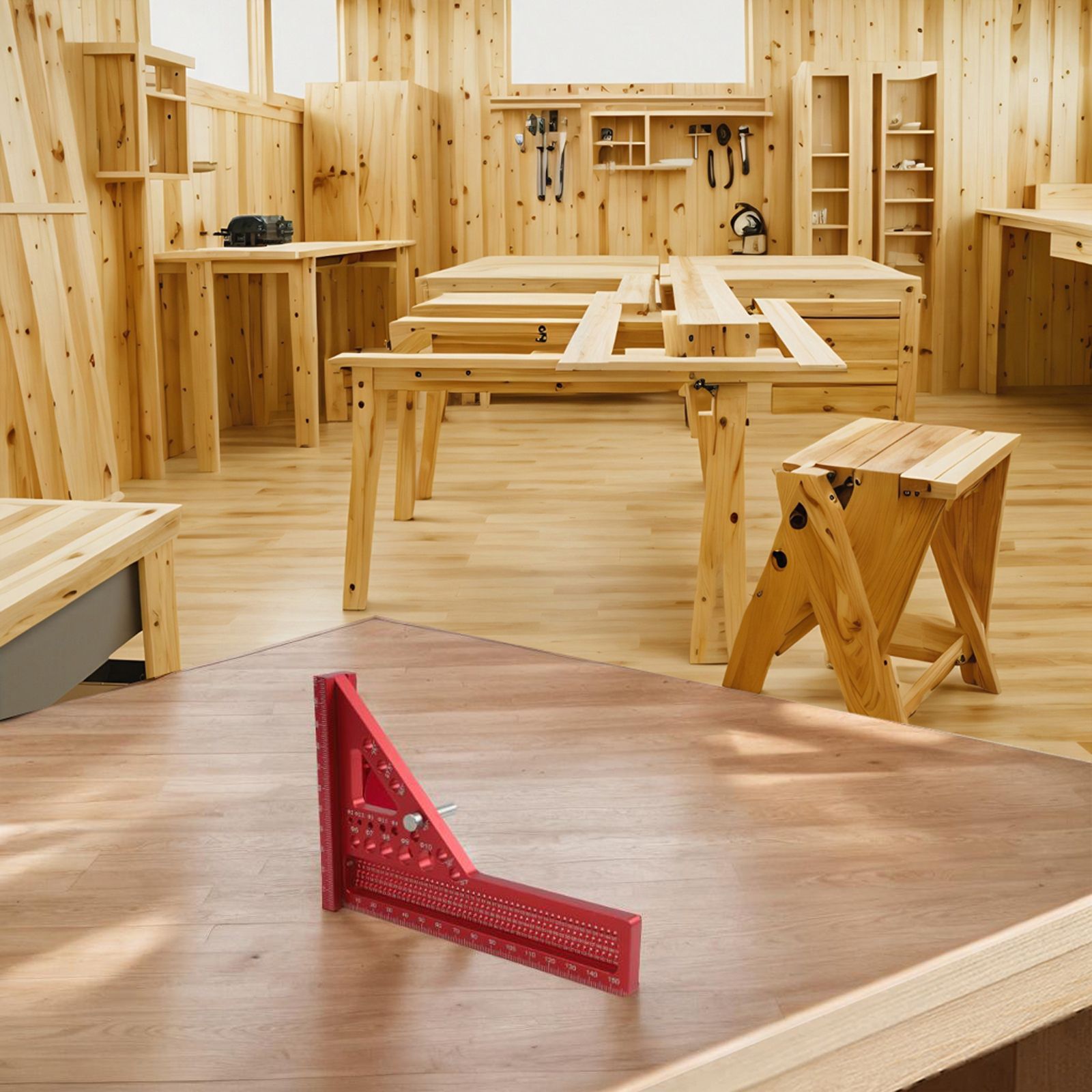 Règle d'angle carrée rouge 3D  - Woodworking For Engineers avis et prix