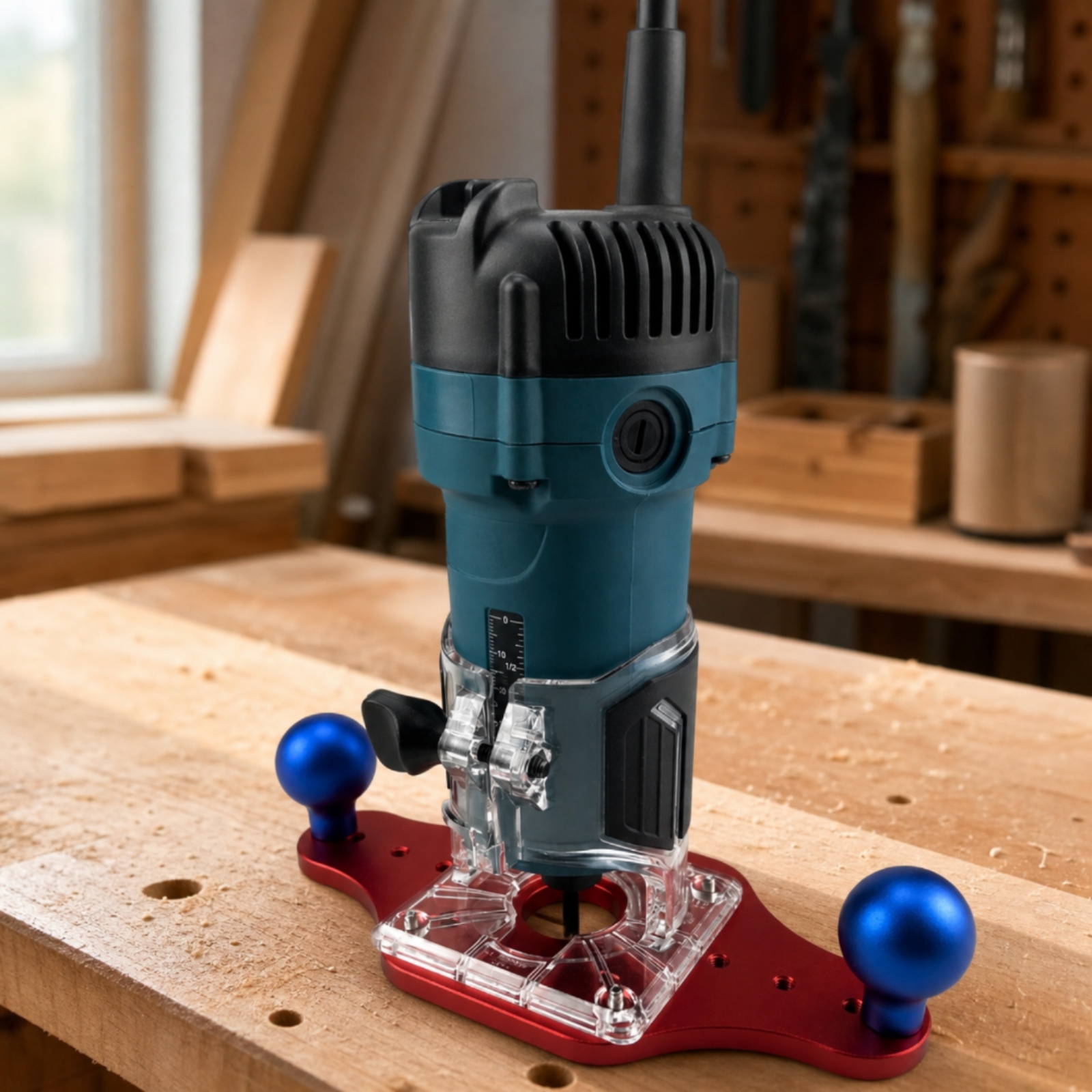 Plaque inférieure anodisée pou - Woodworking Machinery avis et prix