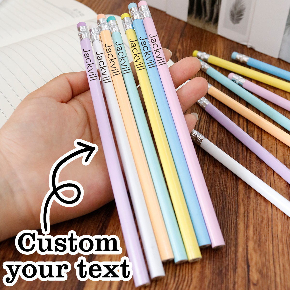 Crayons personnalisés avec tex - Woodworking School avis et prix