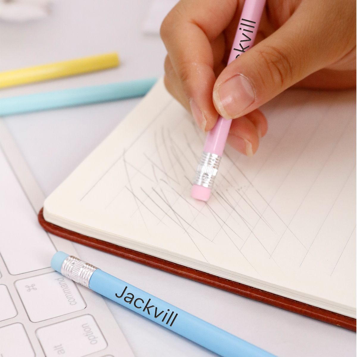 Crayons personnalisés avec tex - Woodworking School avis et prix
